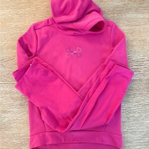 Under Armour Vibrant Pink Sweatshirt & Pants Sz YM